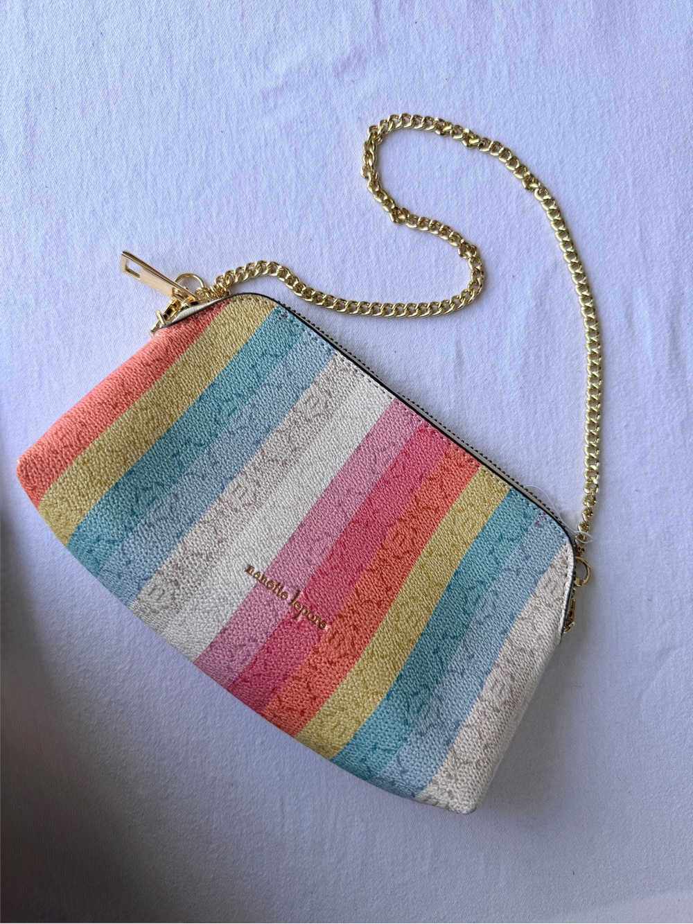 Nanette Lepore Rainbow Stripe Mini Purse